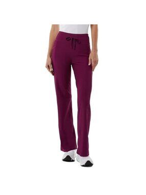 NWT 32 Degrees Cool Women's S Active Flare Pants  Purple Ribbed Pockets